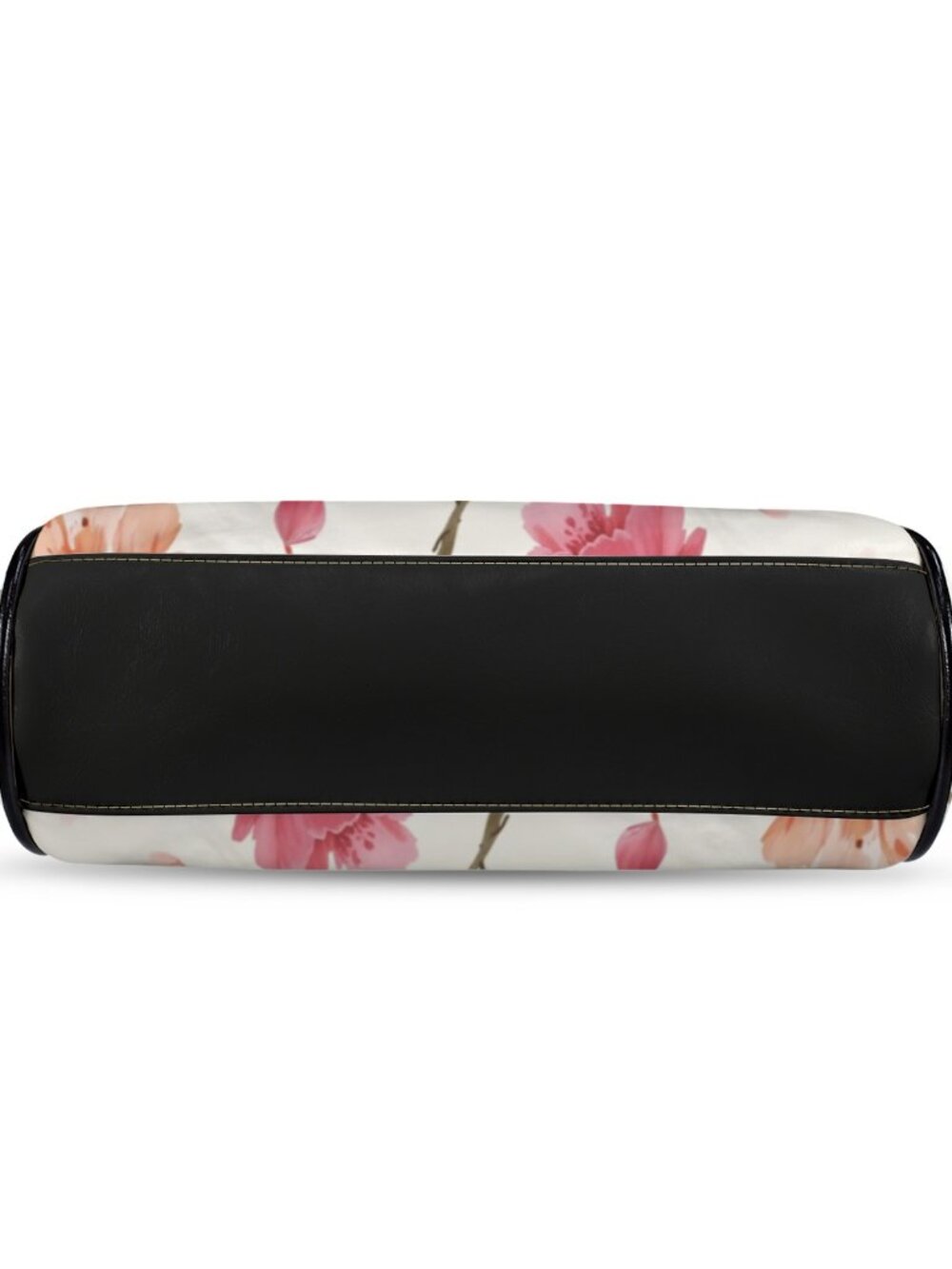 🌹Rose Floral Kisslock Crossbody Bag Vintage Clasp Waxed PU Shoulder Purse👜 - Picture 6 of 11